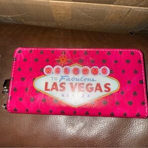 VEGAS BABY!   Bachelorette Gifts! Las Vegas themed Pink Wallet